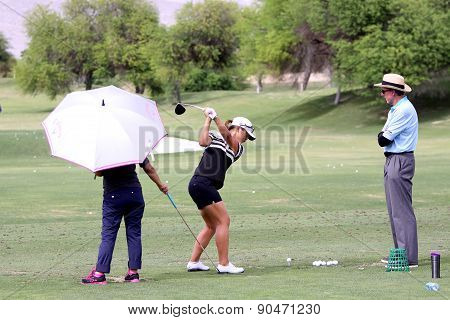 David Leadbetter And Lydia Ko At The Ana Inspiration Golf Tournament 2015