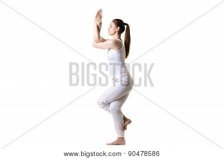 Garudasana, Side View