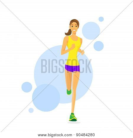Sport Woman Run Fitness Girl Runner Jogging
