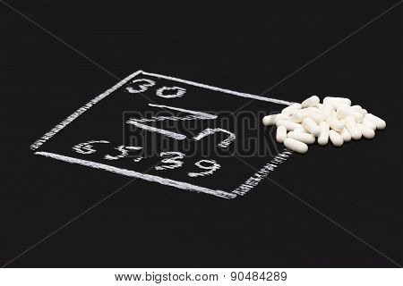 Zinc Capsule Supplementary  Food  Periodic  Table Vitamin
