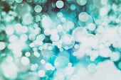 Festive Background With Natural Bokeh And Bright Golden Lights. Vintage Magic Background With Color
