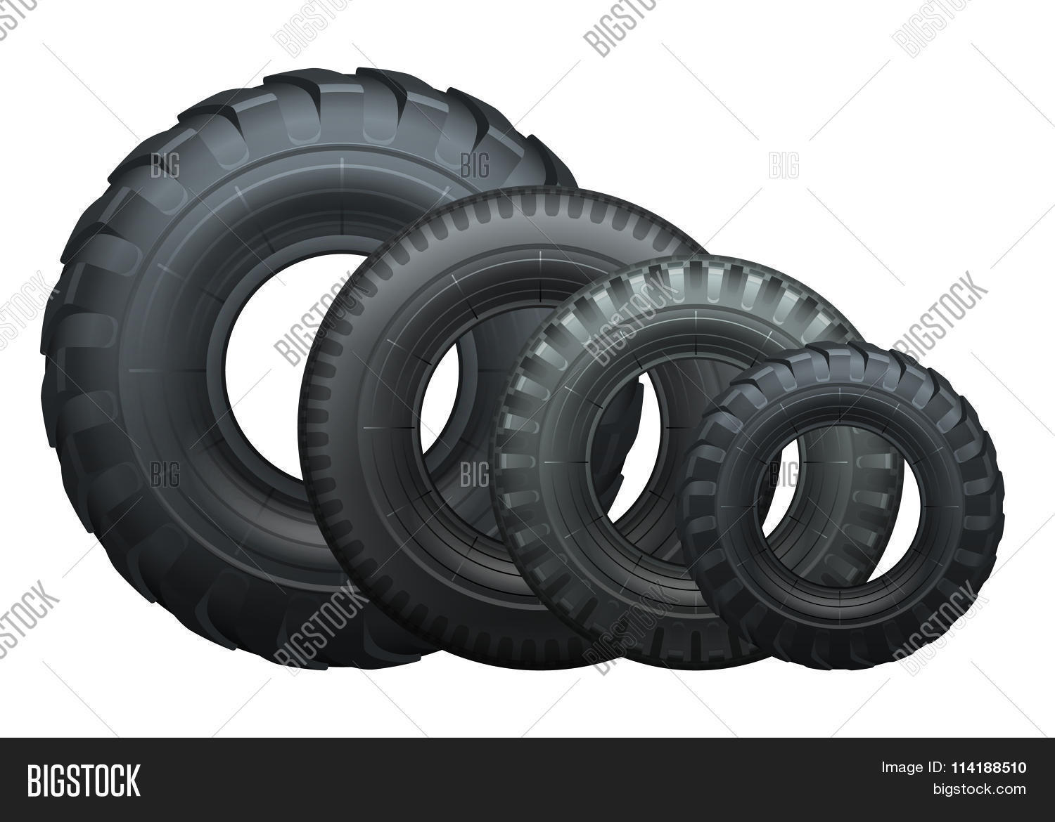 Truck Tires Vector & Photo (Free Trial) Bigstock
