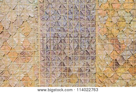 Pattern Of A Dry Leaf Wall