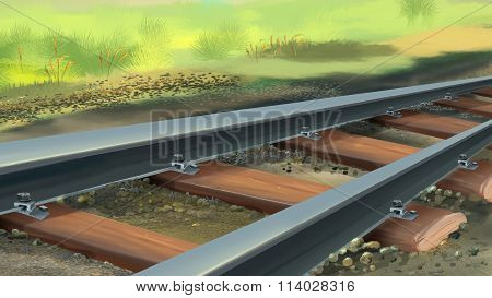 Railroad track. Image 1