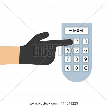 Internet security vector illustration