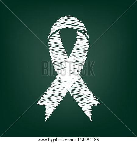 Icon with chalk effect