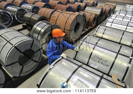 Warehouse Steel Coils Of Sheet Steel