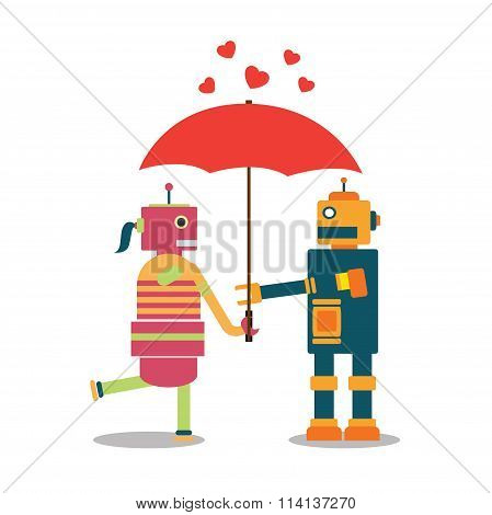 robot happy valentine