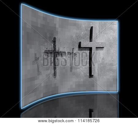 Crosses Carved In The Wall