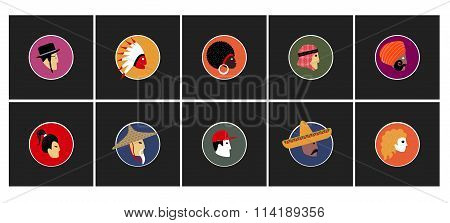 Set of vector avatars