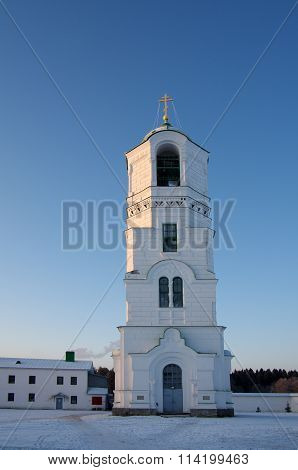 Lodeinoe Pole, Leningrad Oblast, Russia - January, 2016: The Holy Trinity Alexander Svirsky Monaster