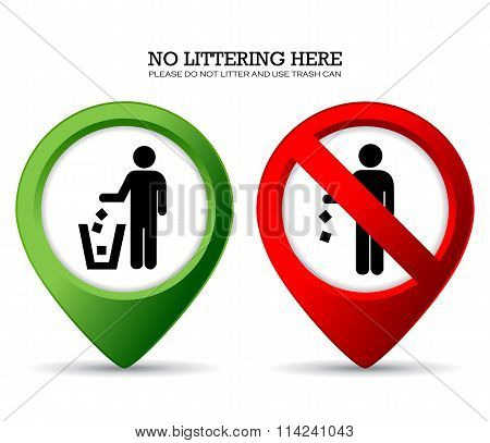 Do not litter sign