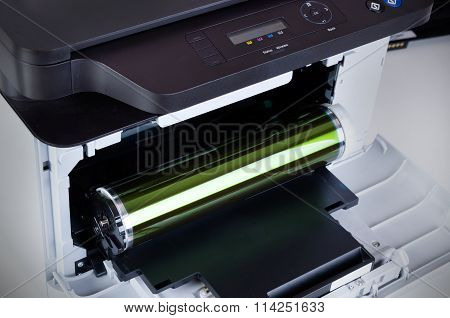 Photoconductor Replacement. Computer Supplies For Laser Printer Device