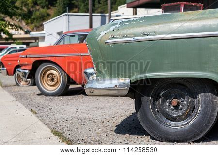 Row Of Classic Cars