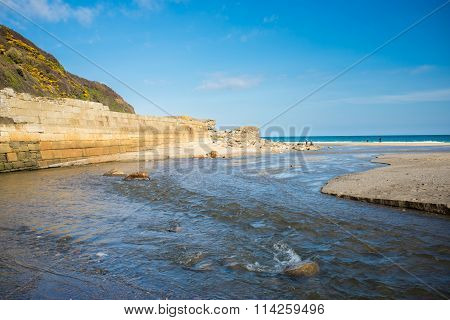 Pentewan Cornwall England Uk