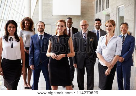 Portrait Of Multi-Cultural Business Team In Office