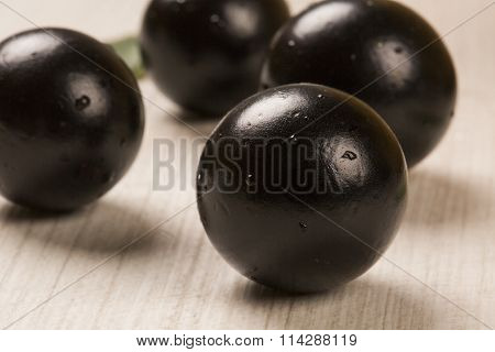 Berry Jaboticaba On Wooden Table
