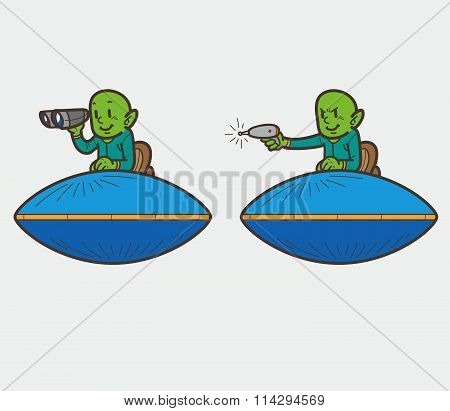 Cartoon UFO