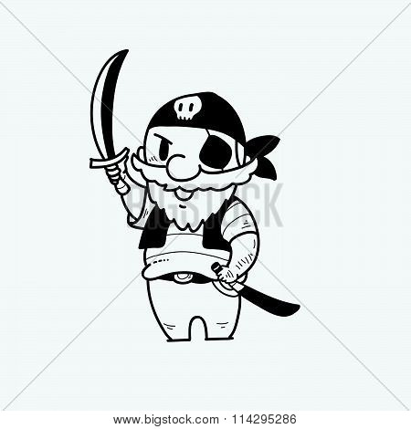 Doodle pirate