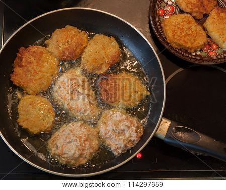 Traditional Ukrainian Homemade Potato Pancakes (draniks)