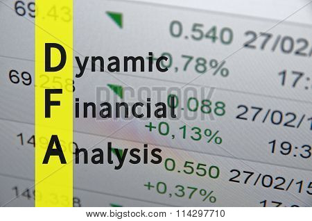 Dynamic financial analysis