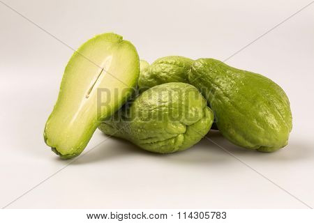 The Chayote (sechium Edule) Is A Vegetable Native To South America.