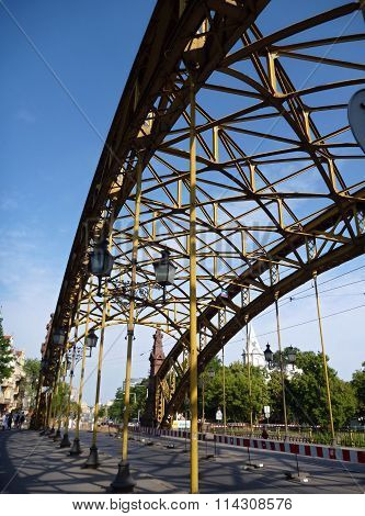 Old Yellow Bridge In Wroclaw