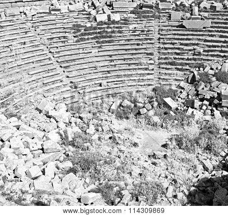 The Old  Temple And Theatre In Termessos Antalya Turkey Asia Sky And Ruins