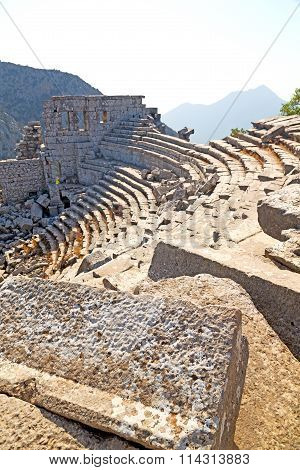 The Old  Temple   Theatre Antalya  Sky And Ruins