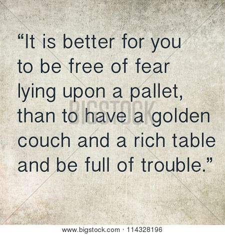 Inspirational quote by ancient Greek philosopher Epicurus on earthy background