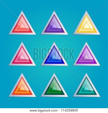 Set Of Game Buttons