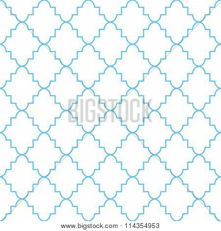 Quatrefoil classic net pattern.