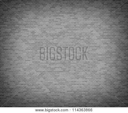 Grey brick wall.