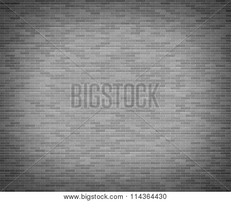 Grey brick wall.