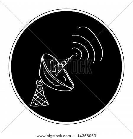 Simple Doodle Of A Satalite Dish