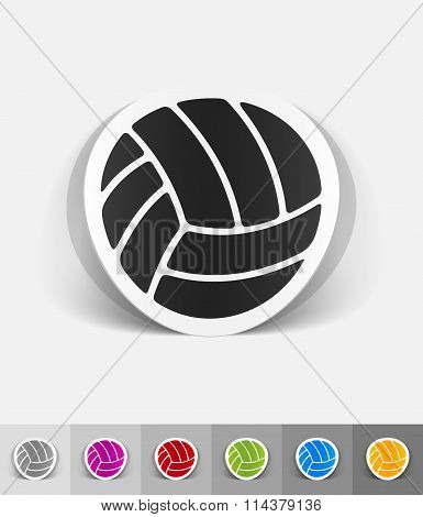 realistic design element. ball