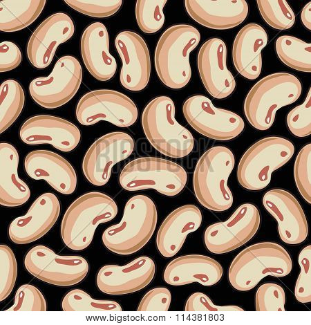 Seamless background with haricot