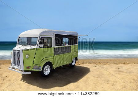 Food Truck On The Beach