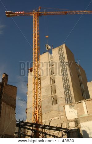 Construction With Crane