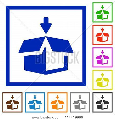 Pack Framed Flat Icons