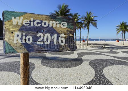 Welcome sign to Rio de Janeiro.