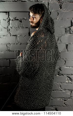 young trendy man with a beard