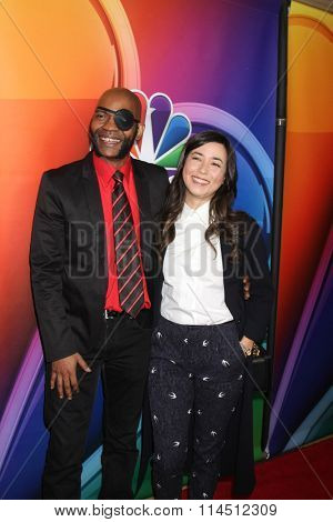 LOS ANGELES - JAN 13:  JLouis Mills, Maya Erskine at the NBCUniversal TCA Press Day Winter 2016 at the Langham Huntington Hotel on January 13, 2016 in Pasadena, CA