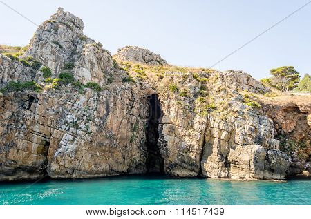 Wild Beautiful Coastline At The Zingaro Natural Reserve, Sicily