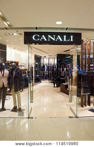 HONG KONG - DECEMBER 25, 2015: interior of ifc shopping mall in Hong Kong. Hong Kong shopping malls are some of the biggest and most impressive in the world