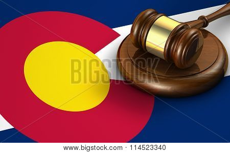 Colorado Law Legal System Concept