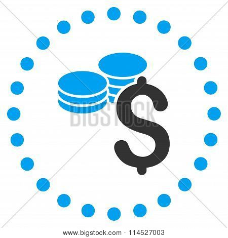 Dollar Coins Icon