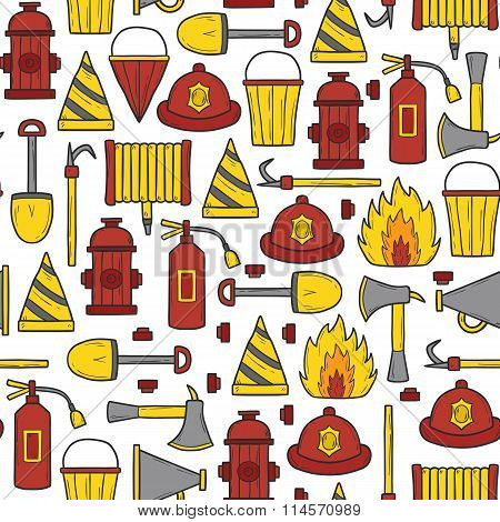 Seamless firefighter background