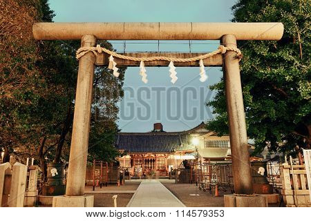 TOKYO, JAPAN - MAY 15: Temple portal in temple on May 15, 2013 in Tokyo. Sensoji Temple, founded in 645 CE, making it the oldest temple in Tokyo.