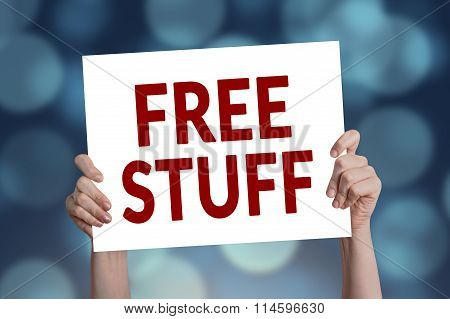 Free Suff Card With Bokeh Background